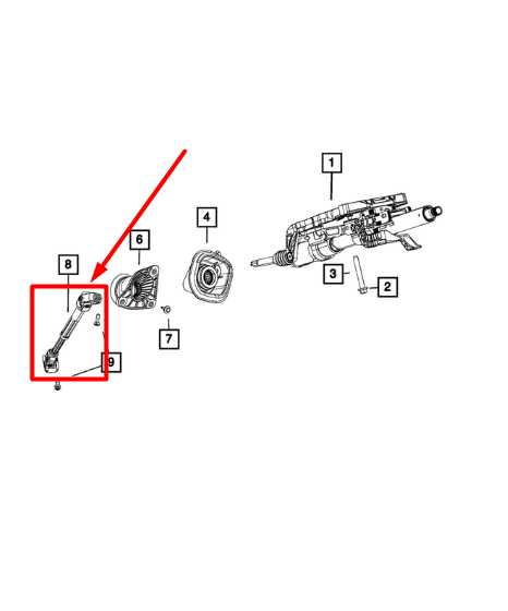 2016-2021 Jeep Grand Cherokee Steering Column Intermediate Shaft 68245552AD OEM - Alshned Auto Parts