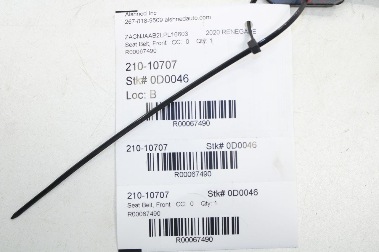 2019-2023 Jeep Renegade Sport 2.4L FWD Front Driver Left Side Seat Belt Buckle - Alshned Auto Parts