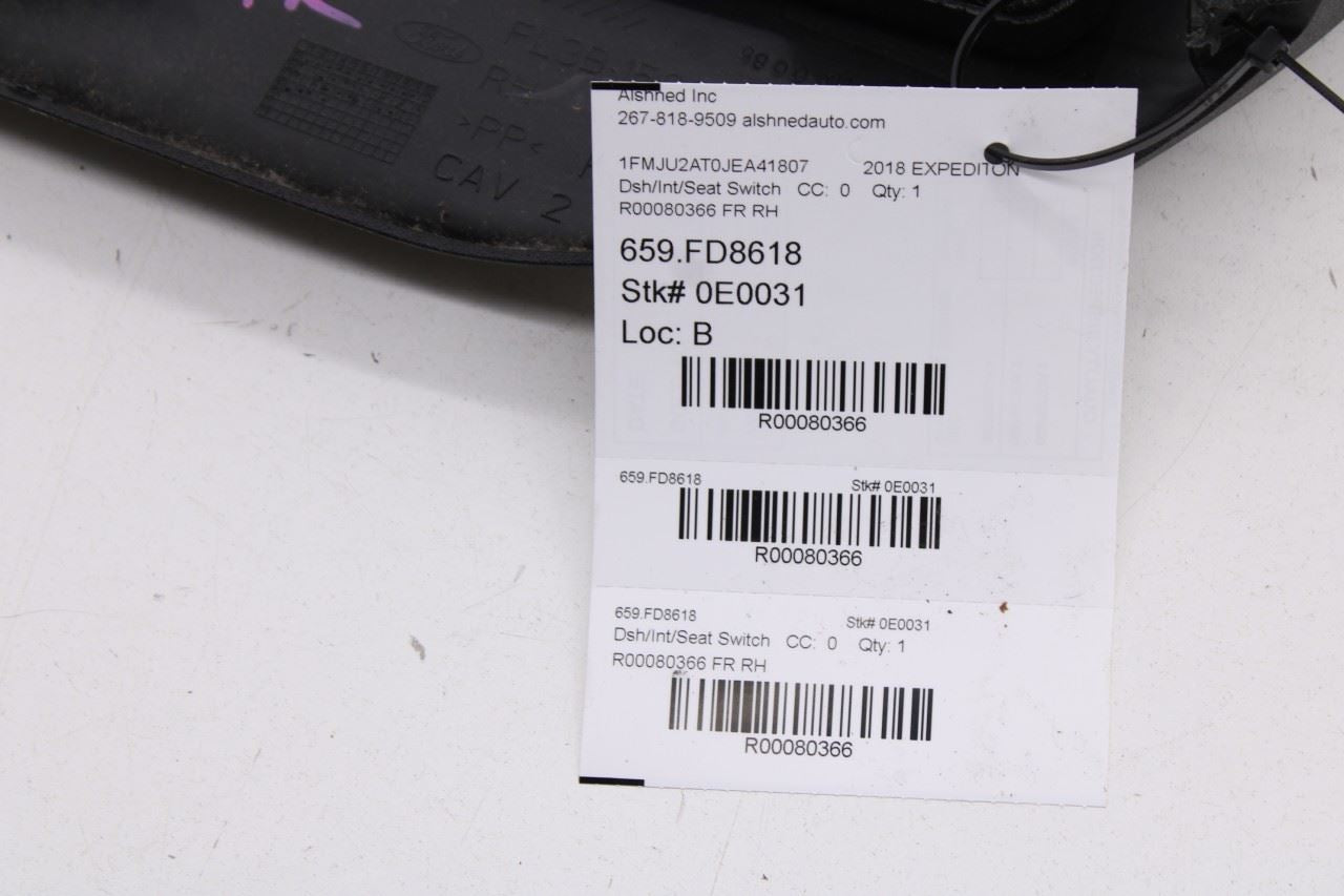2018-21 Ford Expedition Front Right Power Seat Adjustment Switch DG9T-14A701-AE - Alshned Auto Parts