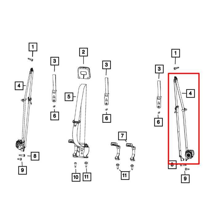 2019-24 Ram 1500 Rear Right or Left Side 2nd Row Seat Belt Retractor 7AX80TX7AB - Alshned Auto Parts