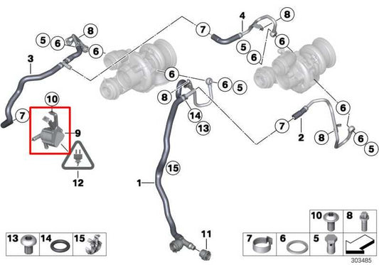 2010-2015 BMW 750Li xDrive 4.4L AWD Auxiliary Coolant Water Pump 11517629917 OEM - Alshned Auto Parts