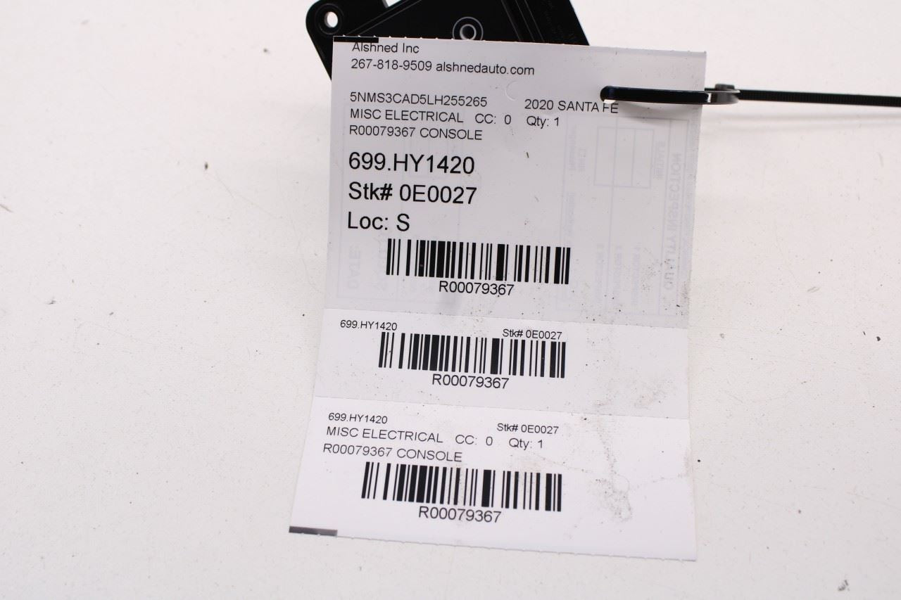 2019-20 Hyundai Santa Fe SEL Center Console USB Port AUX Jack Hub 96120-S1100-4X - Alshned Auto Parts