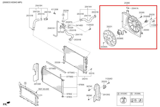 16-20 Hyundai Elantra Value Edition 2.0L FWD Radiator Cooling Fan Motor Assembly - Alshned Auto Parts