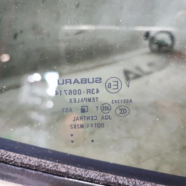 2019-2021 Subaru Forester Rear Left Side Quarter Window Glass 65209SJ030 OEM