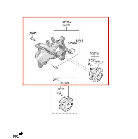 19-2020 Hyundai Santa Fe Limited FWD Rear Right Spindle Knuckle Hub 52711-S1000 - Alshned Auto Parts