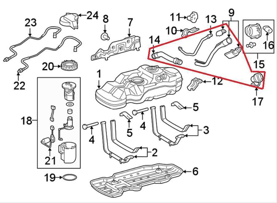 2018-2023 Toyota Tacoma SR5 3.5L Fuel Filler Neck Hose Tube Pipe 77201-04150 OEM1