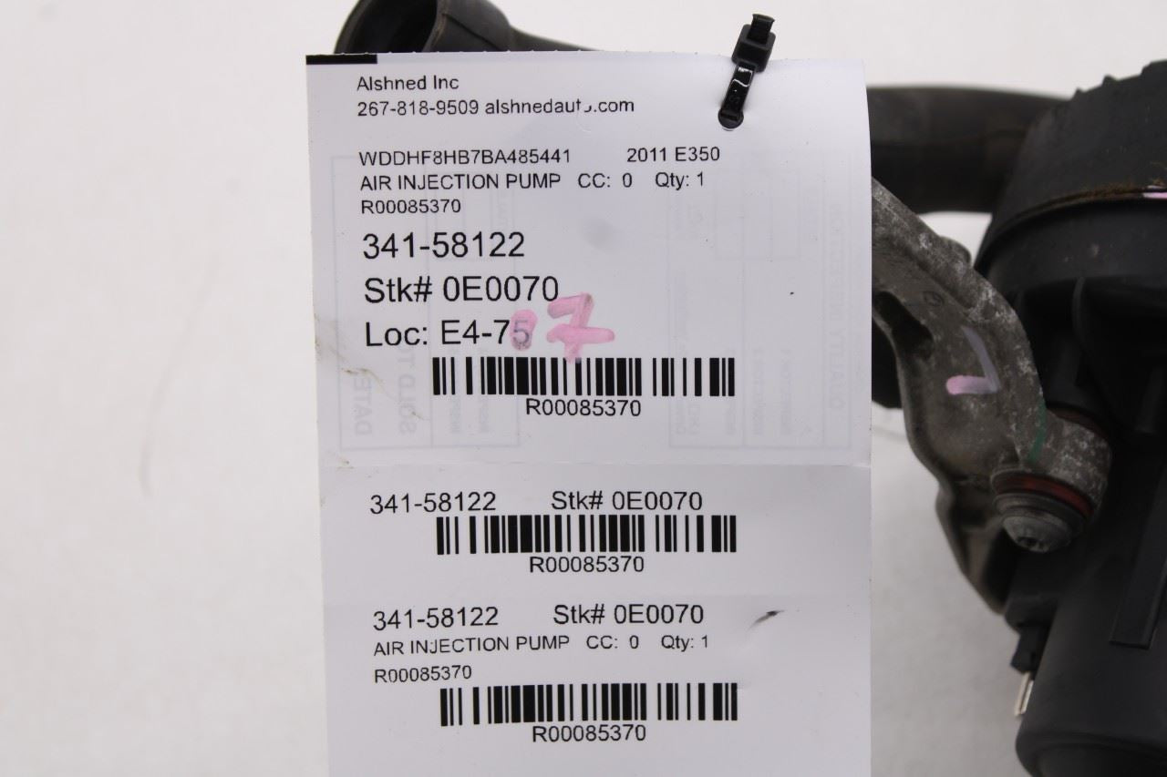 2006-2011 Mercedes-Benz E350 4Matic 3.5L Secondary Air Injection Pump 00014051858