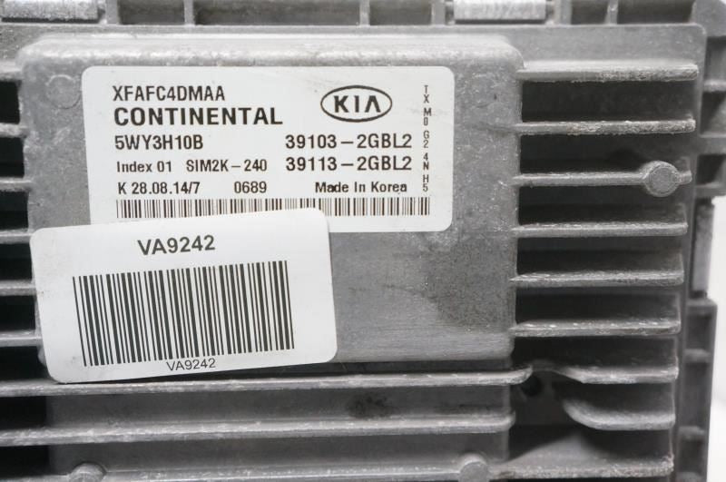 2014-15 Kia Sorento 2.4L Engine Computer Control Module ECU ECM 39113-2GBL2 OEM - Alshned Auto Parts