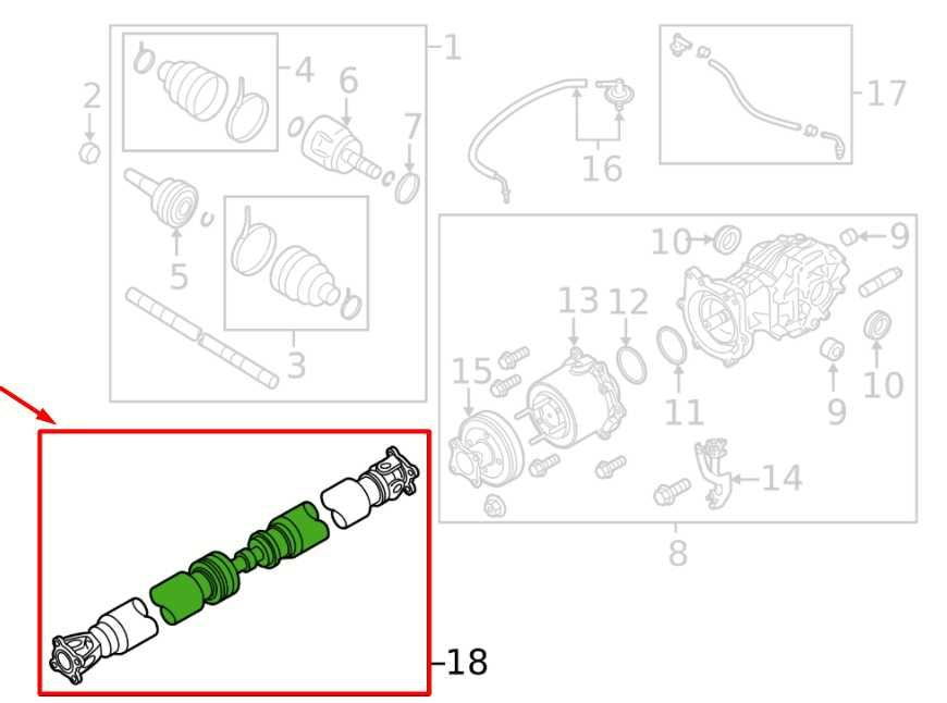 2014-2020 Infiniti QX60 3.5L AWD Rear Drive Shaft Propeller 37000-3JA2B OEM2