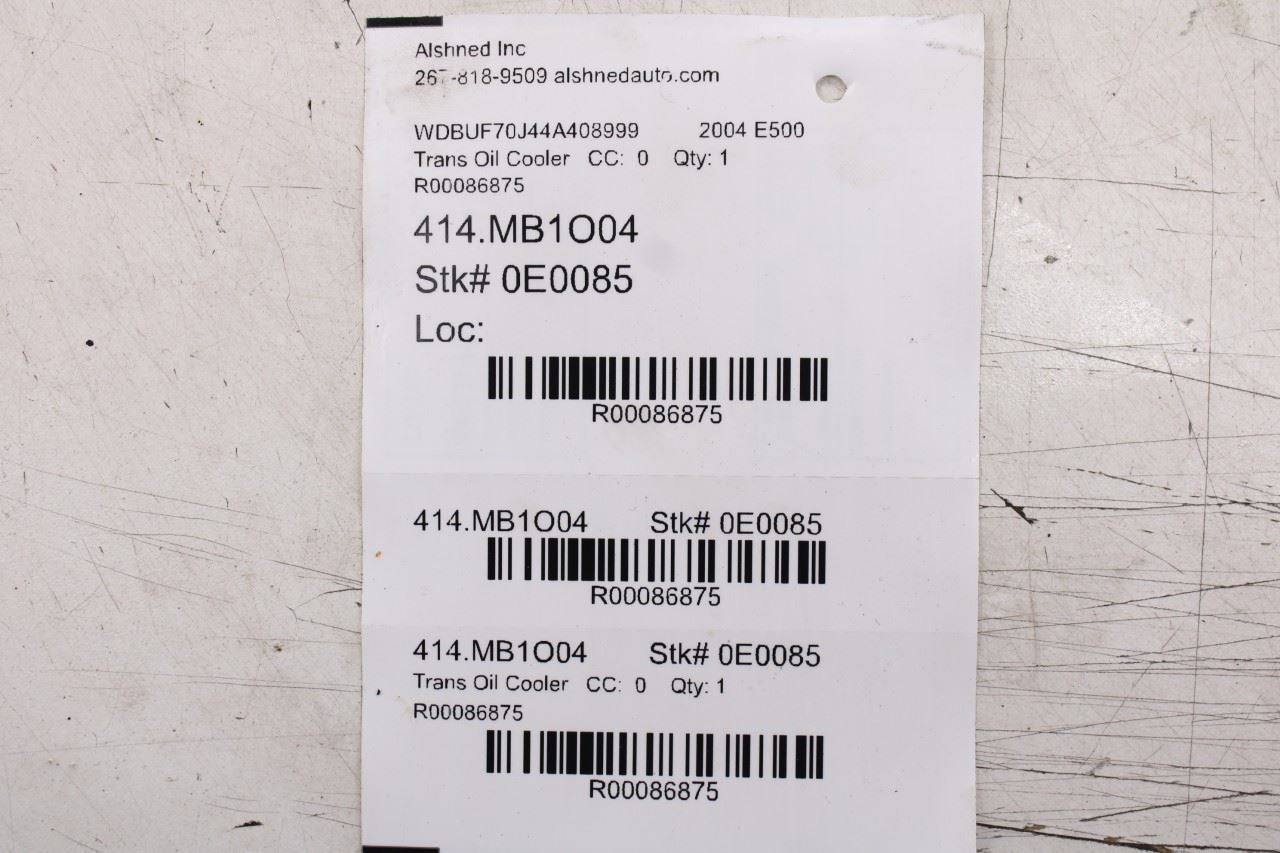 2003-2006 Mercedes-Benz E500 5.0L RWD Automatic Transmission Oil Cooler Line Set10