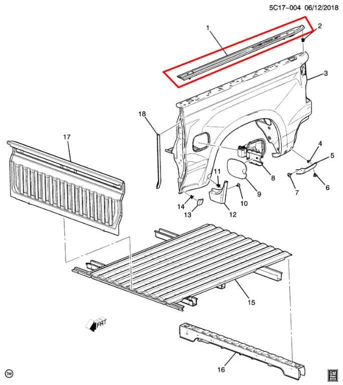 19-24 Chevrolet Silverado LT-L Rear Pick Up Box RH and LH Upper Trim Molding Set - Alshned Auto Parts