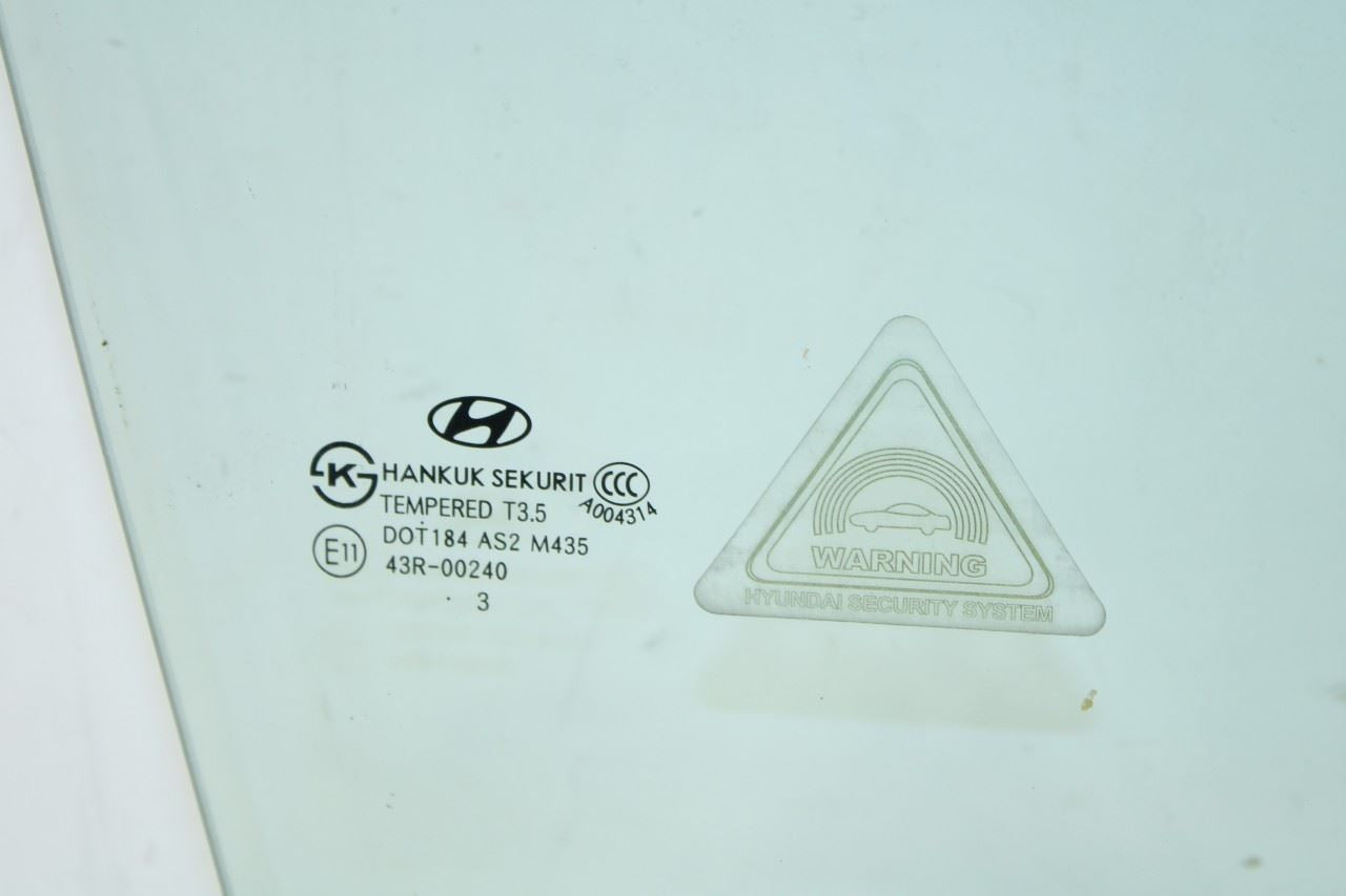 2011-2017 Hyundai Veloster Base Front Right Door Window Glass 82421-2V000 OEM - Alshned Auto Parts