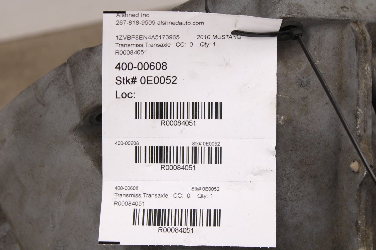 2008-10 Ford Mustang Conv V6 4.0L SOHC 5-Spd Auto Transmission 126K 9R3Z-7000-B9