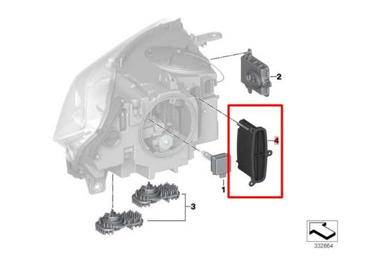 2014-18 BMW X5 xDrive35i Front RH or LH Xenon HID Headlight Light Driver Module - Alshned Auto Parts