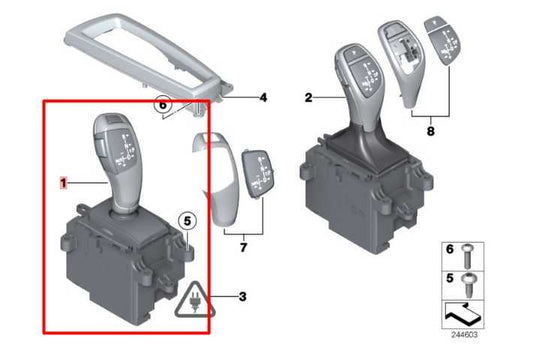 10-15 BMW 750i xDrive Auto Transmission Gear Selector Shifter Switch 61317950398 - Alshned Auto Parts