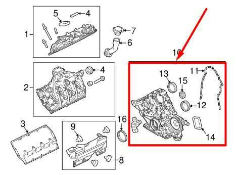 2011-2016 Ford F250 SD 6.7L Diesel Front Timing Cover DC3Z-6019-B OEM - Alshned Auto Parts