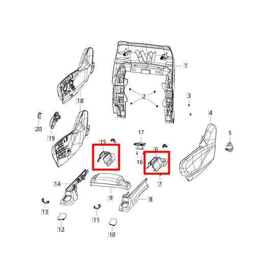 18-24 Chrysler Pacifica FR RH Seat Track End Cap Cover Trim Set of 2 5RT22DX9AB - Alshned Auto Parts