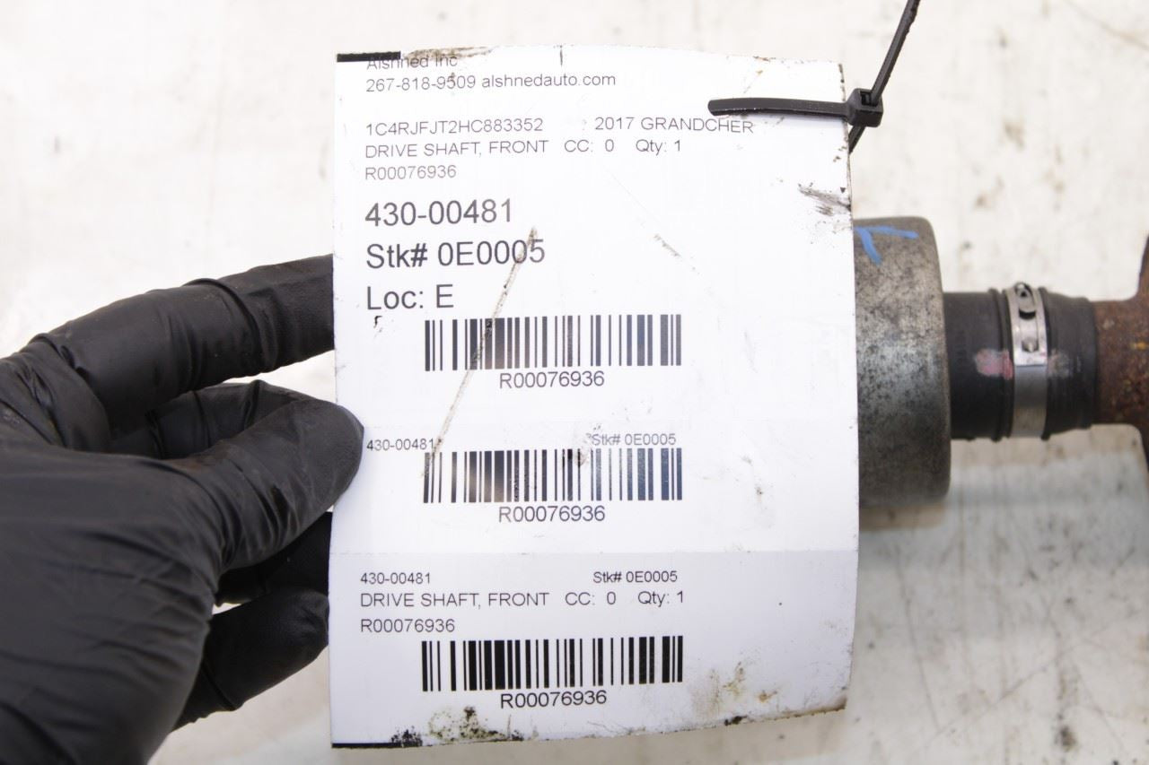 2011-2021 Jeep Grand Cherokee Summit 5.7L 4x4 Front Drive Shaft 52853641AD OEM - Alshned Auto Parts