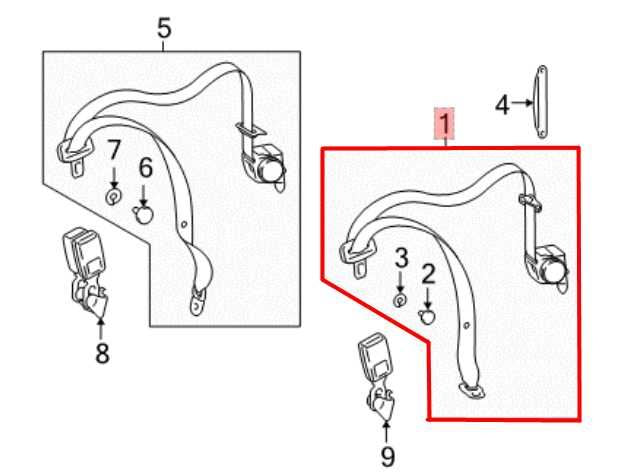 2010-16 Mercedes-Benz E350 Sport 4Matic Rear RH Side 2nd Row Seat Belt Retractor - Alshned Auto Parts