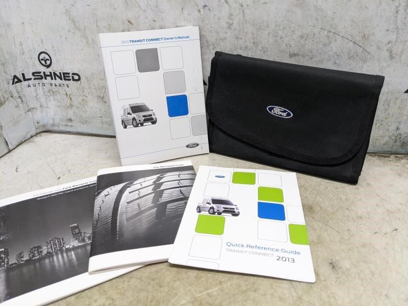 2013 Ford Transit Connect Owners Manual Set with Case DT1J-19A321-AA OEM - Alshned Auto Parts