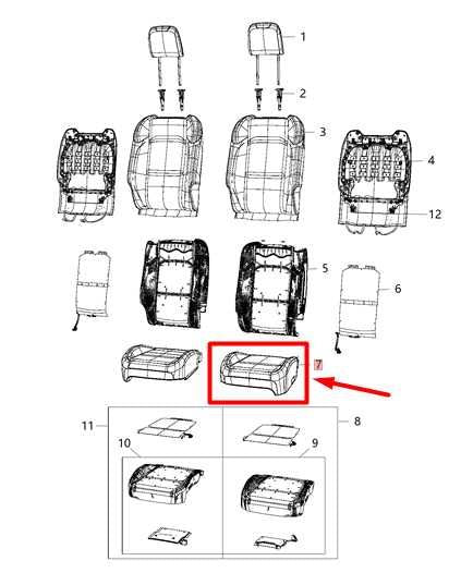 2020-23 Jeep Gladiator Front Left Driver Side Seat Lower Cushion 6PW37TX7AG OEM - Alshned Auto Parts