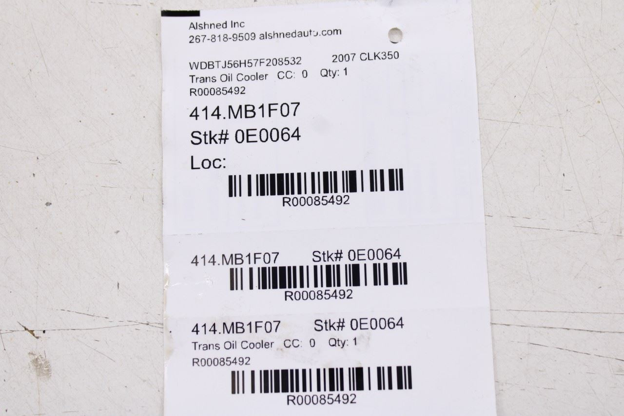 06-09 Mercedes-Benz CLK 350 3.5L Automatic Transmission Oil Cooler Line Hose Set10