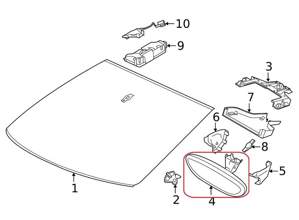 2011-18 Porsche Cayenne Platinum Interior Inside Rear View Mirror 7PP857511H OEM - Alshned Auto Parts