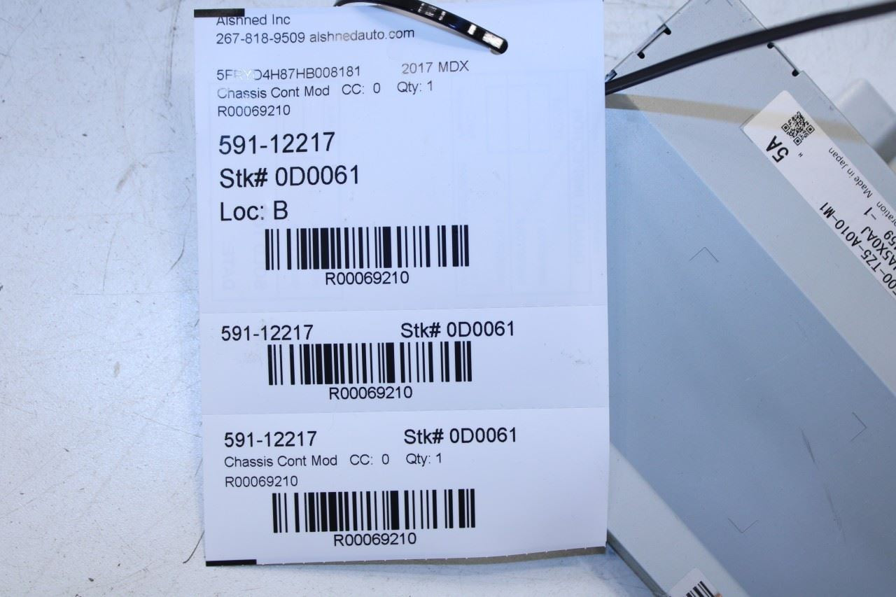 2017 Acura MDX Advance Driver Surround Multi View Control Module 36500-TZ5-A010 - Alshned Auto Parts