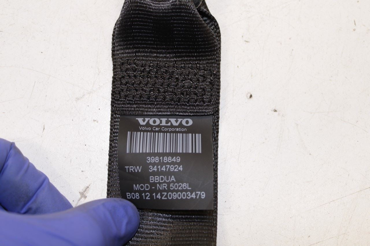 15-16 Volvo S60 T5 Premier 2.0L Rear Driver LH Side 2nd Row Seat Belt Retractor - Alshned Auto Parts