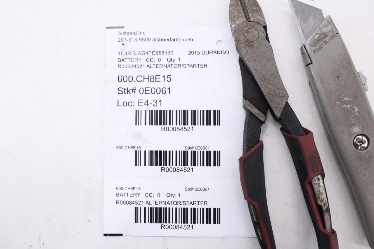 14-15 Dodge Durango SXT 3.6L Alternator Starter Power Distribution Wire Harness - Alshned Auto Parts