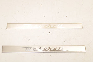 2014-17 Maserati Ghibli S Q4 Front Right and Left Door Step Sill Plate Trim Pair