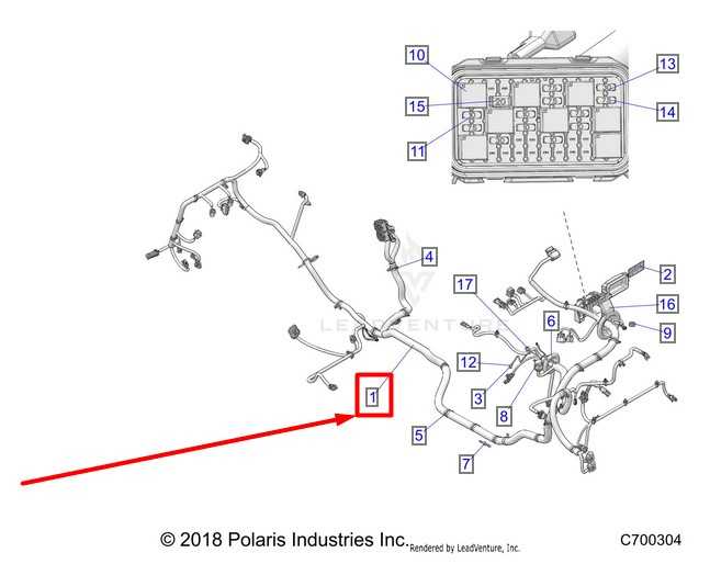 2021-2023 Polaris RZR XP 1000 Main Chassis Wire Harness 2414467 OEM *ReaD* - Alshned Auto Parts