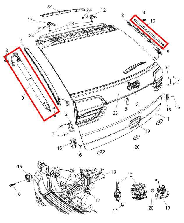 2014-21 Jeep Grand Cherokee Laredo X 4X4 Rear Right and Left Liftgate Power Lift - Alshned Auto Parts