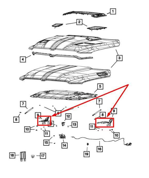 2019-2024 Ram 1500 Front Right & Left Hood Hinge 68294806AB OEM - Alshned Auto Parts