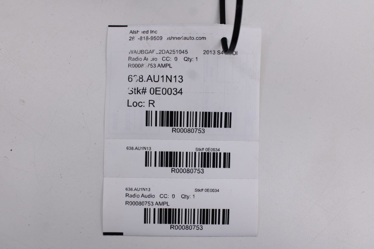 2013-16 Audi S4 Premium Plus Bang Olufsen Radio Amplifier Amp 8T1-035-223-A OEM11