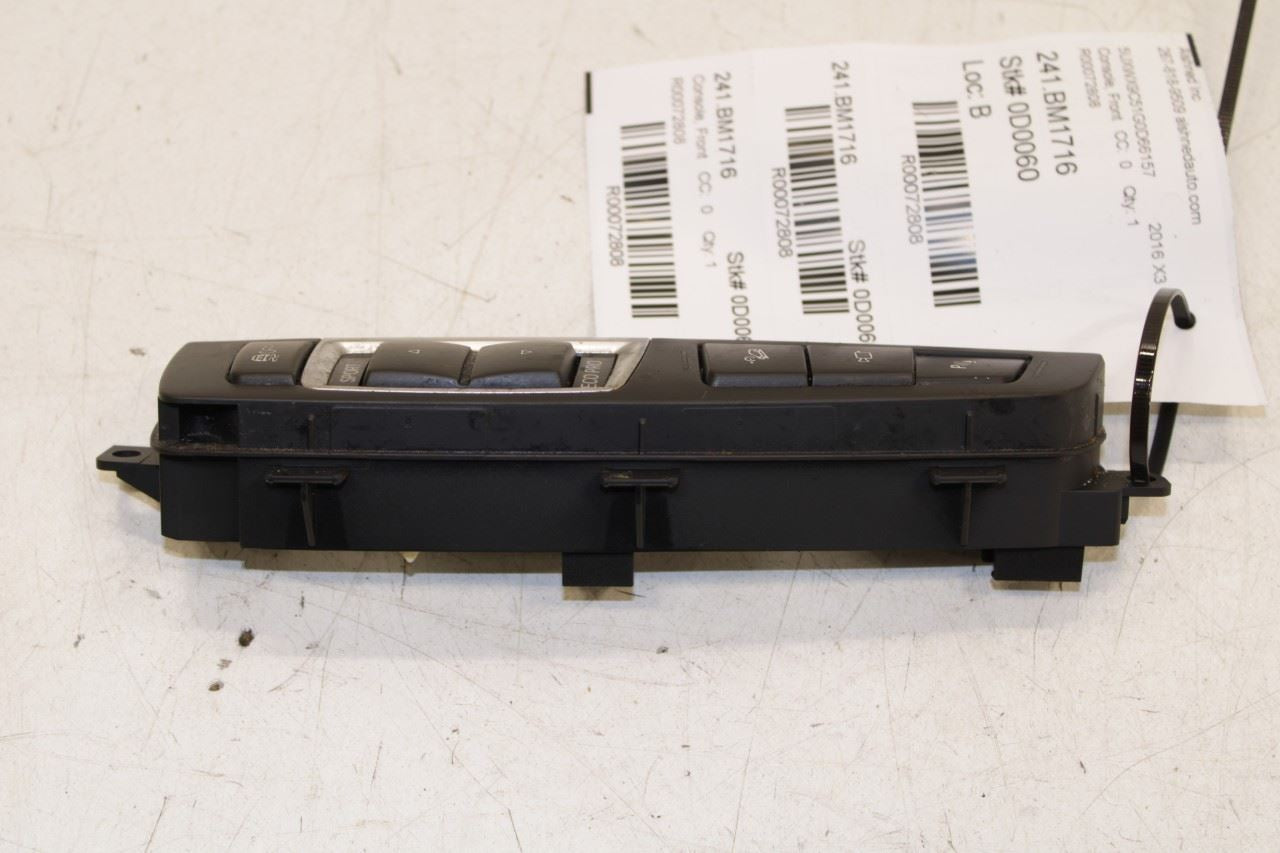 2011-2017 BMW X3 xDrive28i 2.0L AWD Center Console Operating Control Switches - Alshned Auto Parts