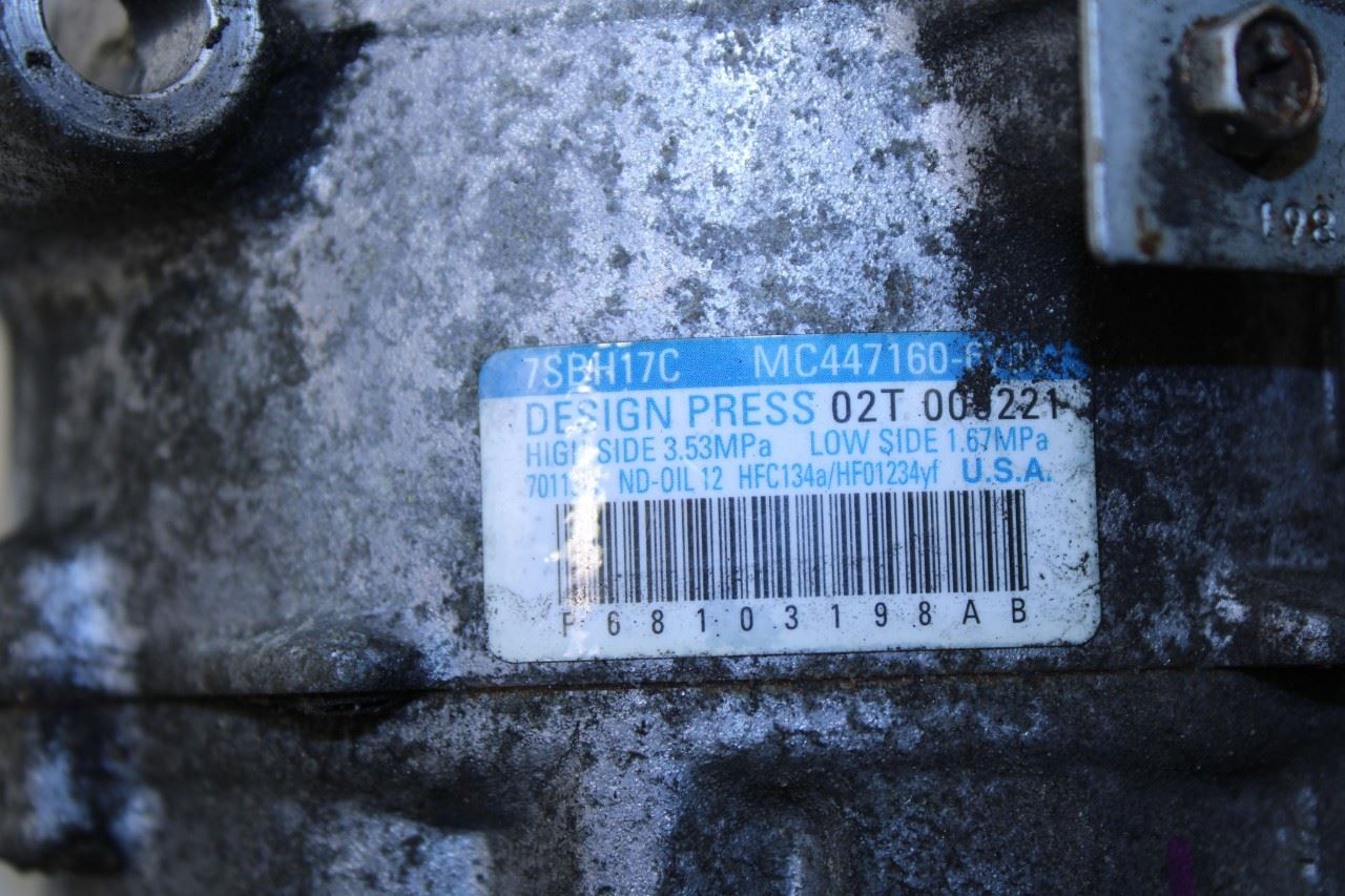 2014-2022 Jeep Cherokee 75th Anniversary 3.2L AC Air Conditioner Compressor - Alshned Auto Parts