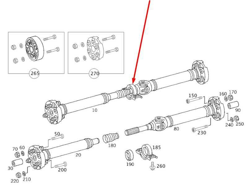 2006-09 Mercedes-Benz CLK 350 3.5L RWD Rear Drive Shaft Propeller 2034100816 OEM1