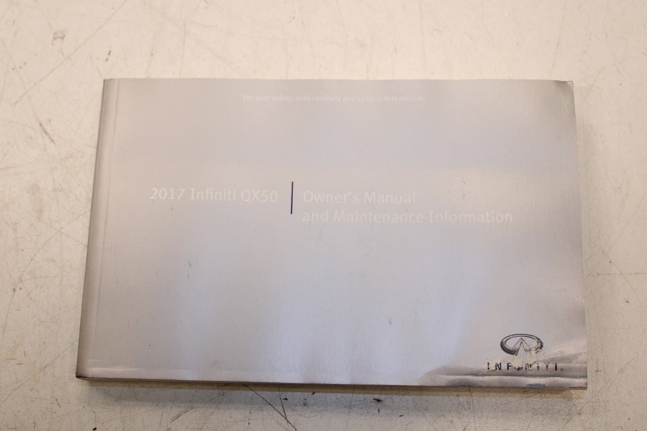 2017 Infiniti QX50 Owners Manual Set with Case R72267 *ReaD* - Alshned Auto Parts
