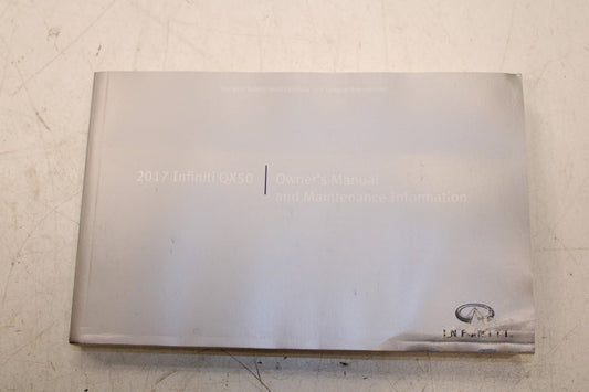 2017 Infiniti QX50 Owners Manual Set with Case R72267 *ReaD* - Alshned Auto Parts