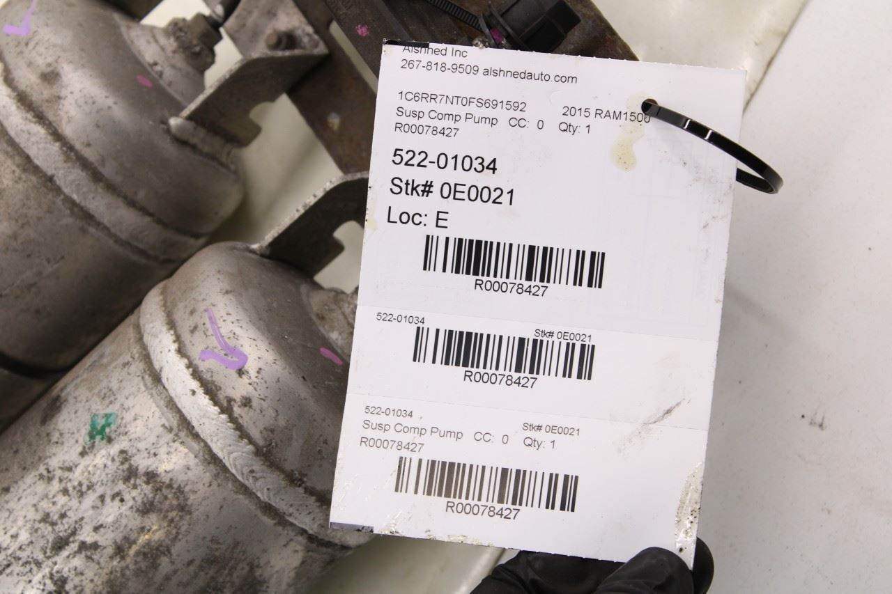 13-18 RAM 1500 Laramie 5.7L 4x4 Front Air Ride Suspension Reservoir 04877129AC - Alshned Auto Parts