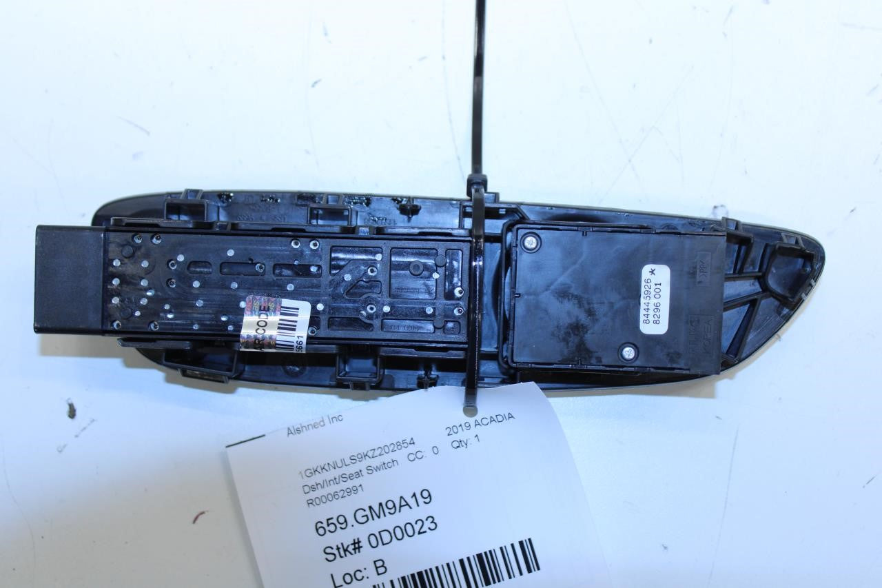 2017-2023 GMC Acadia SLT-1 Front Left Seat Adjuster Switch w/ Trim 84445926 OEM - Alshned Auto Parts