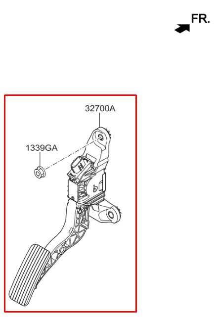 16-20 Hyundai Elantra SE 2.0L Accelerator Throttle Gas Pedal Sensor 32700-F21001