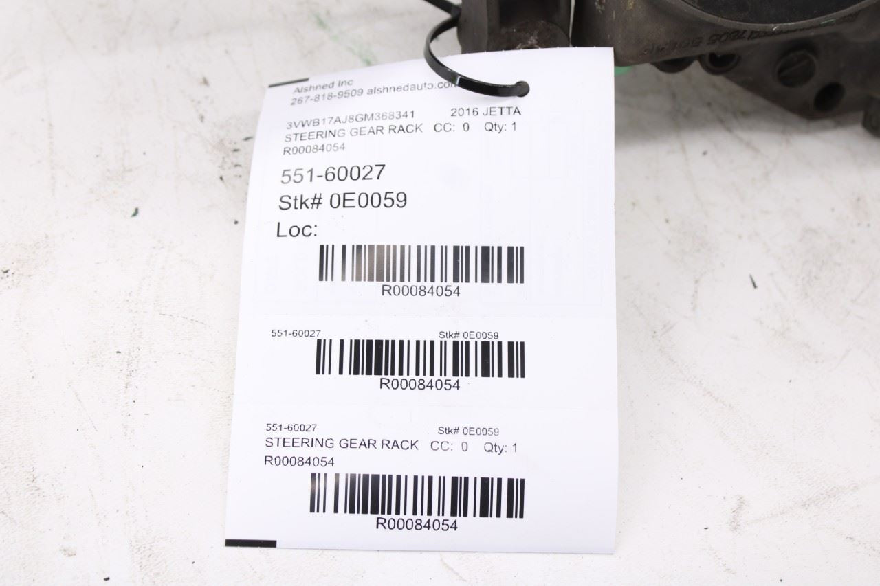 08-18 Volkswagen Jetta Sport Power Steering Gear Rack and Pinion 1K1423055M OEM15