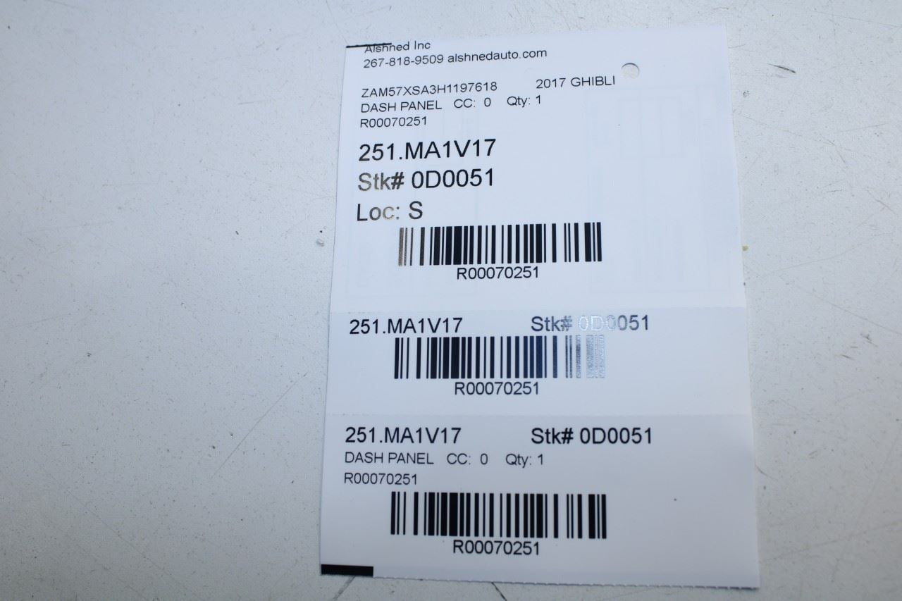 17-21 Maserati Ghibli Dash LH Rheostat Light Switch w/ Headlight Control Switch - Alshned Auto Parts