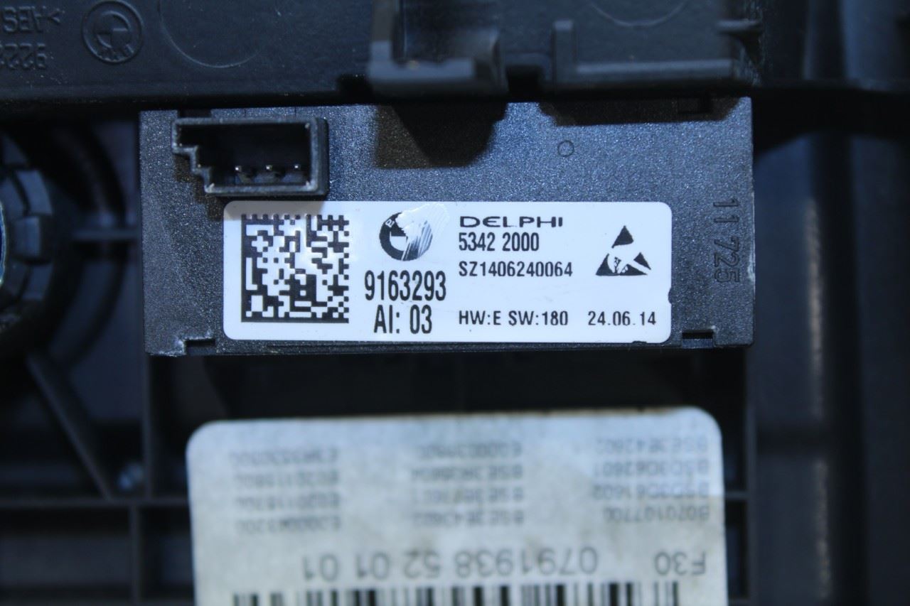 13-16 BMW 328i xDrive Center Console Back Panel w/ Air Vent and Heat Seat Switch11