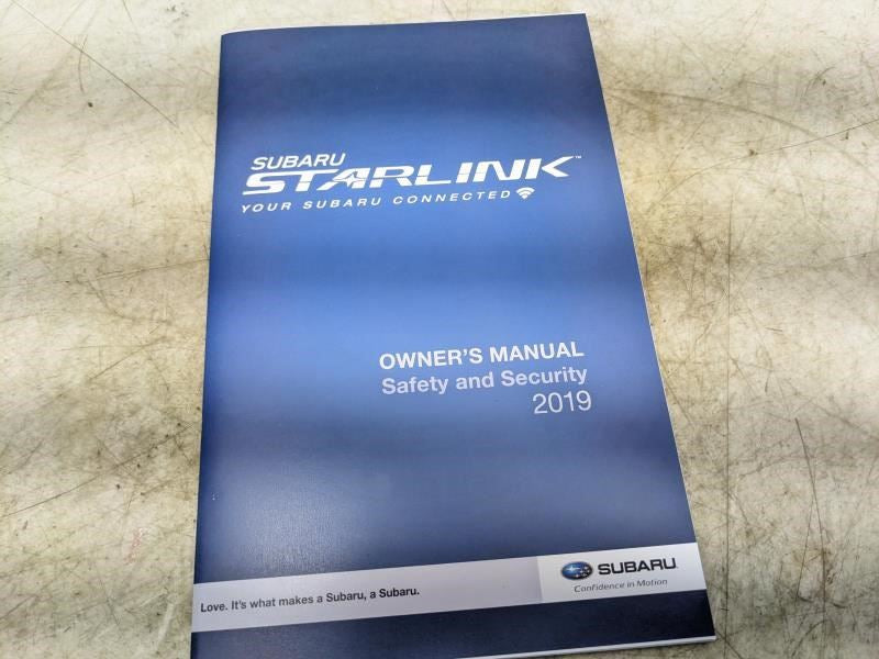 2019 Subaru Crosstrek Owners Manual Set with Case MSA5M1907A OEM - Alshned Auto Parts