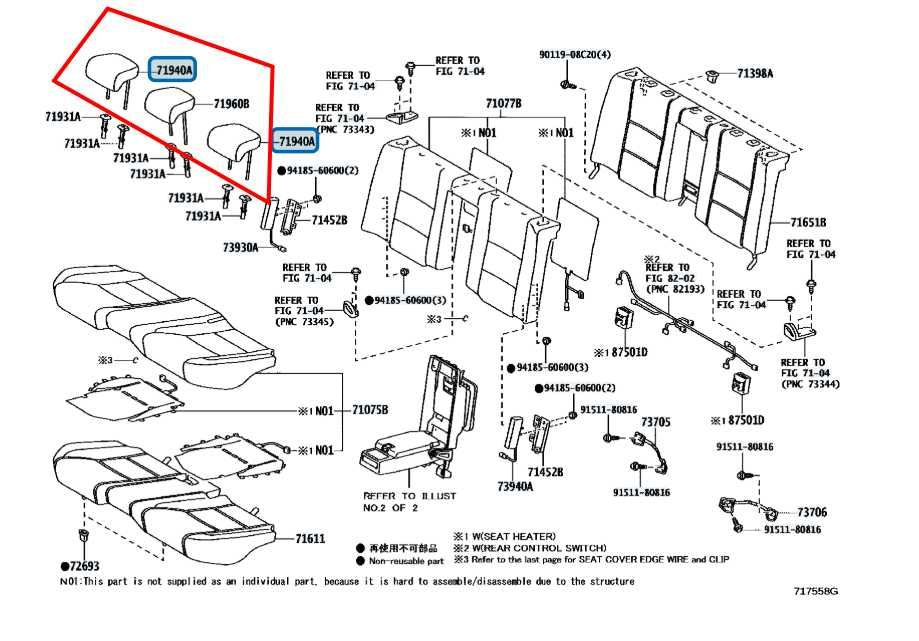13-16 Lexus GS350 Rear Right and Left Side 2nd Row Center Seat Headrest Set of 3 - Alshned Auto Parts