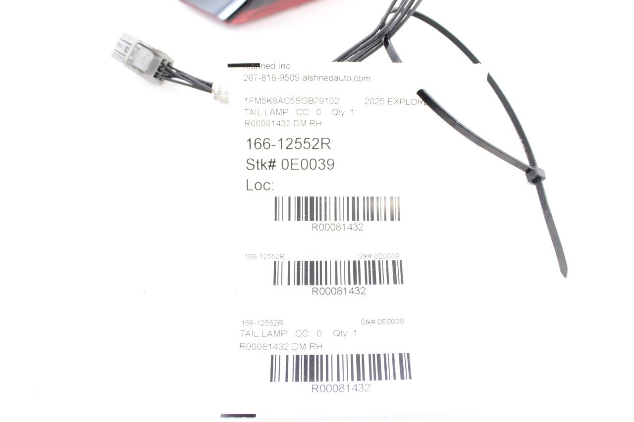 25-26 Ford Explorer Interceptor Rear Right Passenger Side Tail Light Lamp *ReaD*11