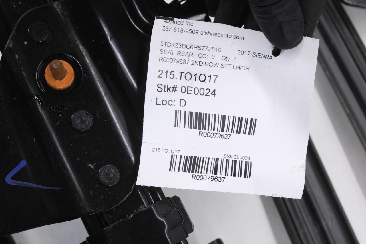 2014-20 Toyota Sienna LE Rear RH and LH Side 2nd Row Seat Sliding Track Rail Set - Alshned Auto Parts